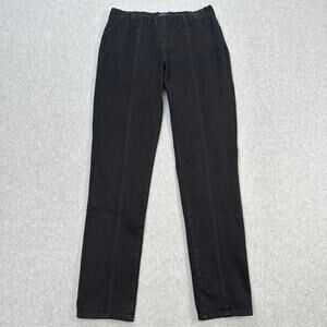 NYDJ Denim Leggings Women's Size 4 Black #M38H75DT Mid Rise Cotton Blend Work